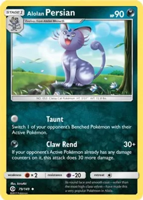 Alolan Persian - 79/149 (Cosmos Holo) from Blister Exclusives