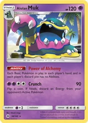 Alolan Muk - 58/149 (Cosmos Holo) from Blister Exclusives