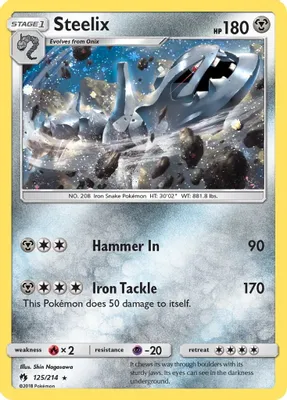 Steelix - 125/214 (Cosmos Holo) from Blister Exclusives