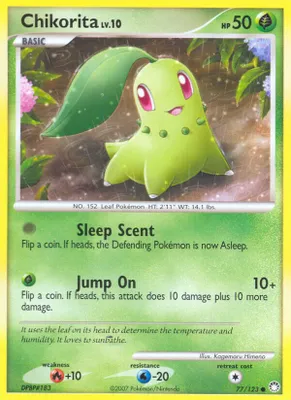 Chikorita from Mysterious Treasures