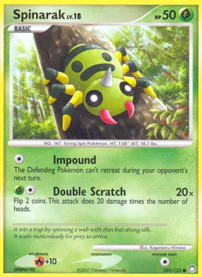 Spinarak from Mysterious Treasures