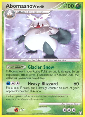 Abomasnow from Mysterious Treasures