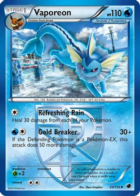 Vaporeon (Team Plasma) from Plasma Freeze