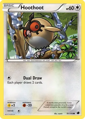 Hoothoot from Plasma Freeze