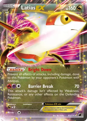 Latias EX from Plasma Freeze