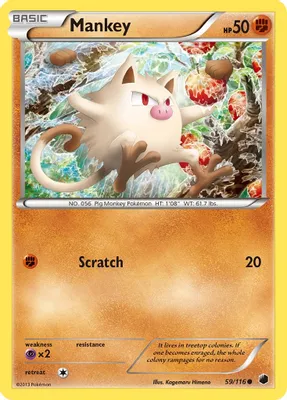 Mankey from Plasma Freeze