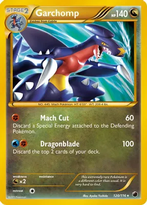Garchomp (120 Secret Rare) from Plasma Freeze