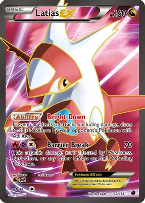 Latias EX (112 Full Art) from Plasma Freeze