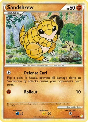 Sandshrew from HeartGold SoulSilver