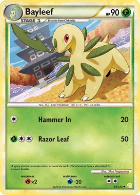 Bayleef from HeartGold SoulSilver
