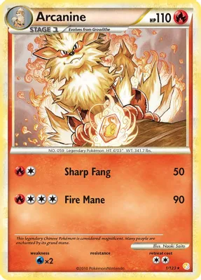 Arcanine from HeartGold SoulSilver