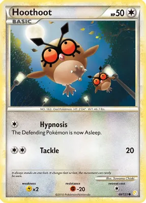 Hoothoot from HeartGold SoulSilver