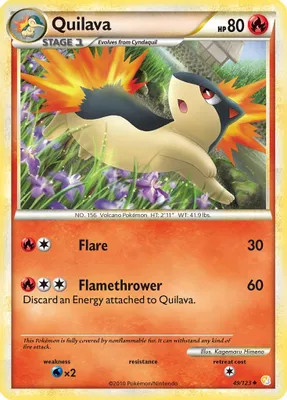 Quilava from HeartGold SoulSilver