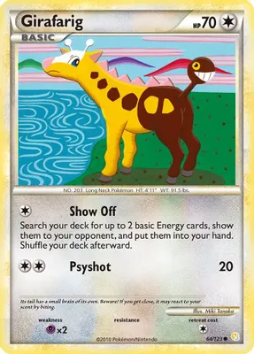 Girafarig from HeartGold SoulSilver