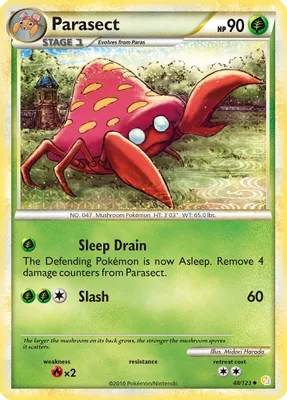 Parasect from HeartGold SoulSilver