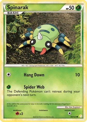 Spinarak from HeartGold SoulSilver