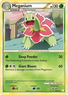 Meganium from HeartGold SoulSilver