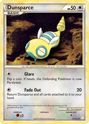 Dunsparce from HeartGold SoulSilver