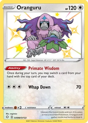 Oranguru from Shining Fates: Shiny Vault