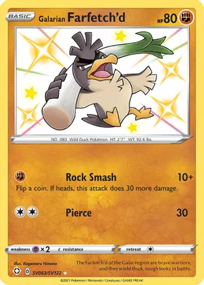 Galarian Farfetch'd from Shining Fates: Shiny Vault