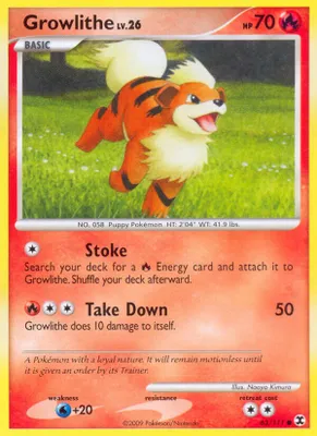 Growlithe from Rising Rivals
