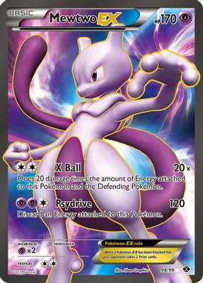 Mewtwo EX (98 Full Art) from Next Destinies