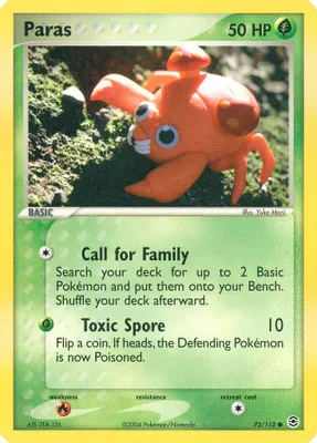Paras from EX FireRed & LeafGreen