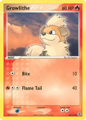 Growlithe from EX FireRed & LeafGreen