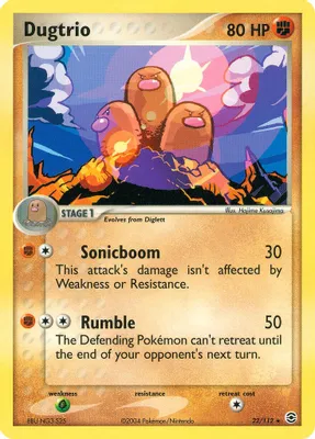 Dugtrio from EX FireRed & LeafGreen
