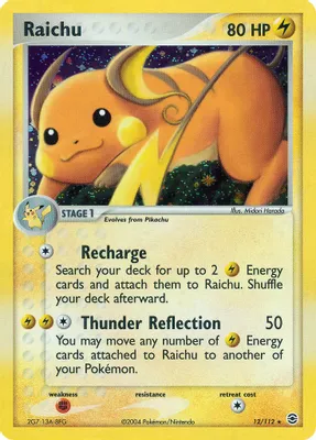 Raichu from EX FireRed & LeafGreen