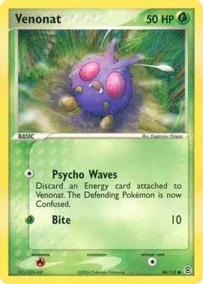 Venonat from EX FireRed & LeafGreen