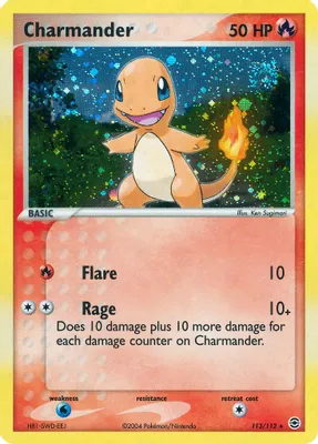 Charmander - 113/112 from EX FireRed & LeafGreen