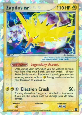Zapdos ex from EX FireRed & LeafGreen