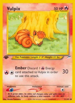 Vulpix from Neo Destiny
