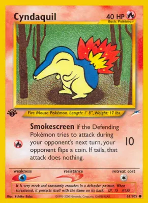 Cyndaquil from Neo Destiny