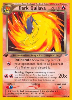 Dark Quilava from Neo Destiny