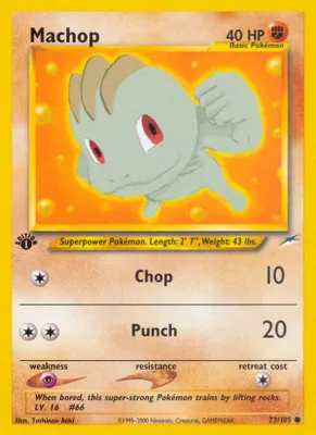 Machop from Neo Destiny