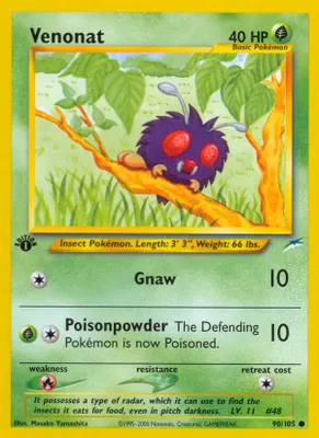 Venonat from Neo Destiny