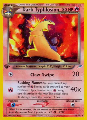 Dark Typhlosion from Neo Destiny