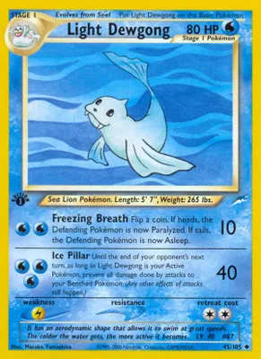 Light Dewgong from Neo Destiny
