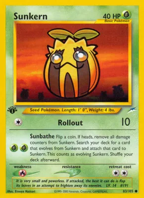 Sunkern from Neo Destiny