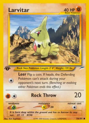 Larvitar from Neo Destiny