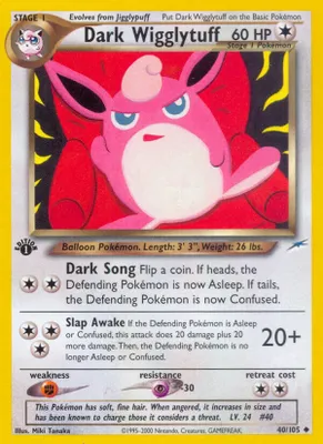 Dark Wigglytuff from Neo Destiny