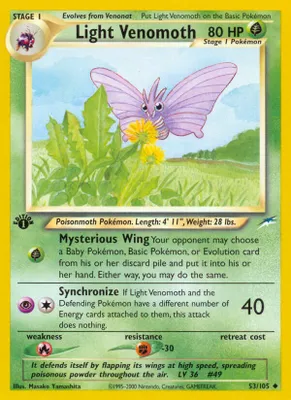 Light Venomoth from Neo Destiny