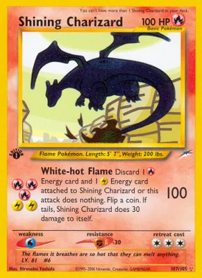 Shining Charizard from Neo Destiny