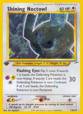 Shining Noctowl from Neo Destiny