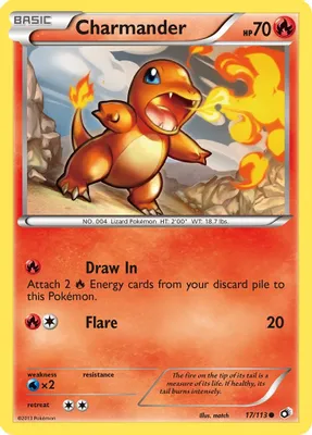 Charmander from Legendary Treasures