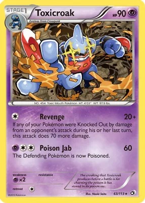 Toxicroak from Legendary Treasures