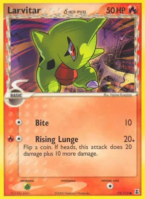 Larvitar (Delta Species) from EX Delta Species