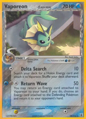 Vaporeon (Delta Species) from EX Delta Species
